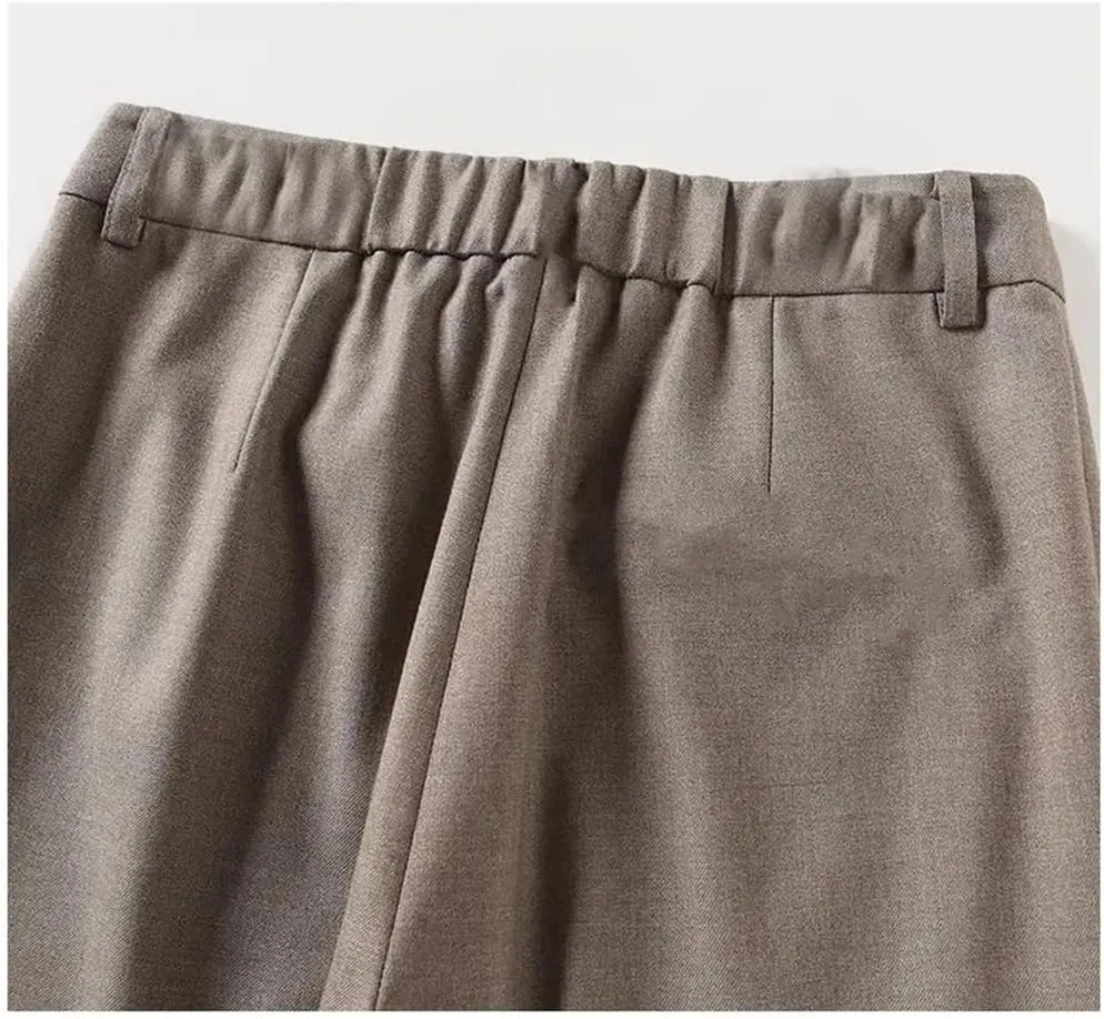 Women's Casual Loose High Waisted Solid Color Harem Pants, Women's Ankle Slim Fit Casual Pants