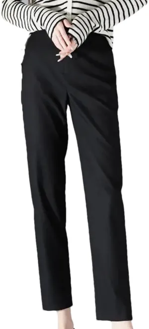 Women's Casual Loose High Waisted Solid Color Harem Pants, Women's Ankle Slim Fit Casual Pants
