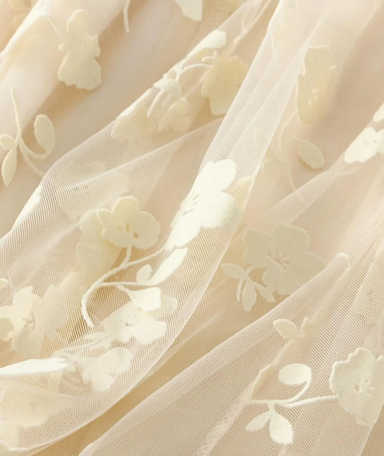 Womens Floral Tulle Fairy Midi Skirts Casual High Waisted A Line Pleated Flowy Flared Skirt