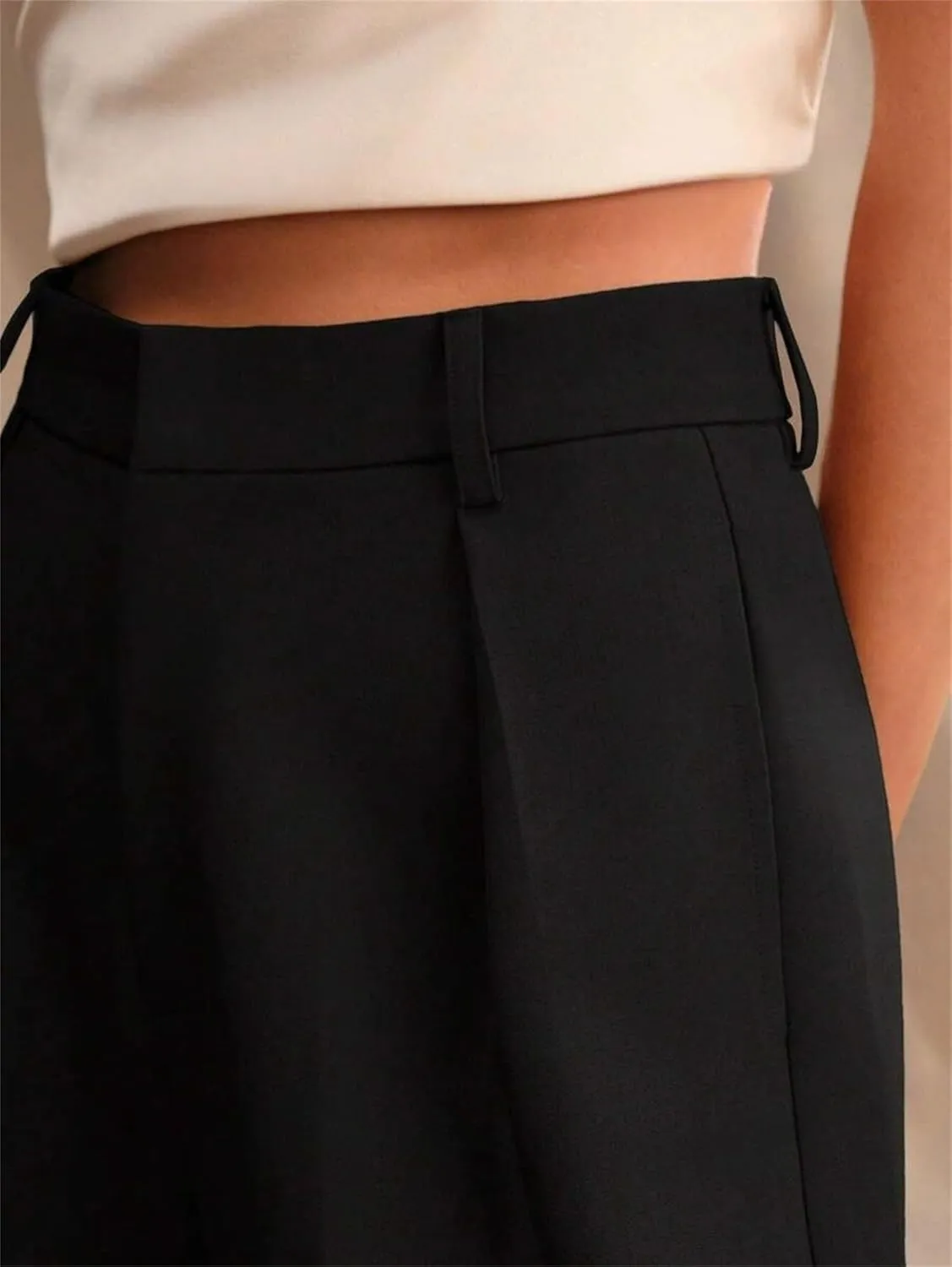 Women's High Waist Casual Wide Leg Palazzo Pants Business Work Trousers Long Straight Suit Pants Flowy Trousers with Pockets