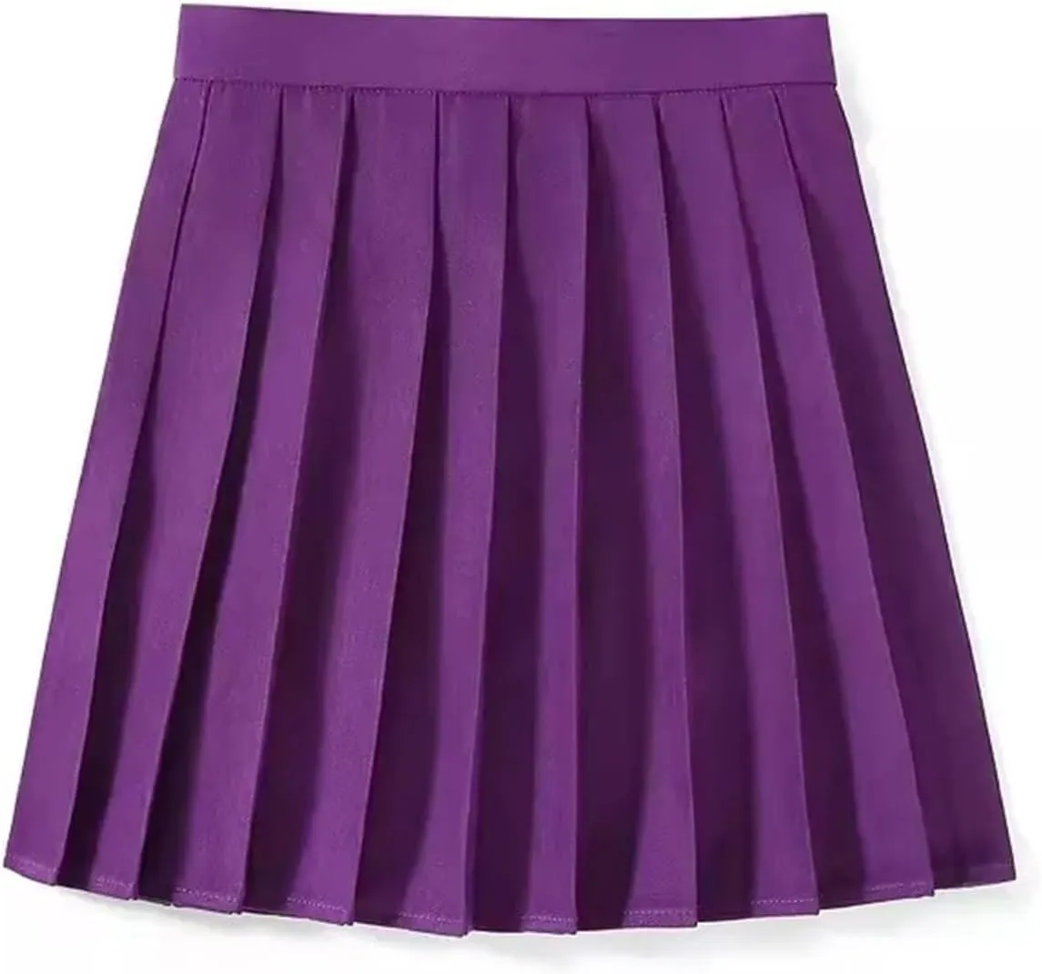 Women's High Waist Skirt Summer Athletic A Line Mini Pleated Golf Short Skirt for School