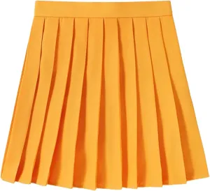 Women's High Waist Skirt Summer Athletic A Line Mini Pleated Golf Short Skirt for School