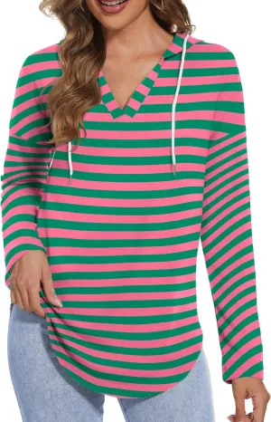 Womens Hoodies Long Sleeve Shirts Loose Fit Plus Tops for Women Oversized Sweatshirt Womens Clothes