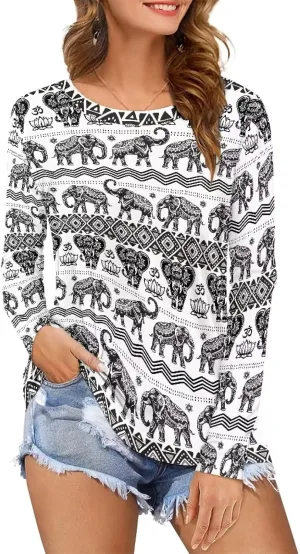 Women's Long Sleeve T-Shirt Workout Quick Dry Loose Tops Plus Size Outdoor Casual Sweatshirt