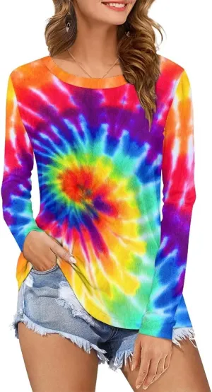 Women's Long Sleeve T-Shirt Workout Quick Dry Loose Tops Plus Size Outdoor Casual Sweatshirt