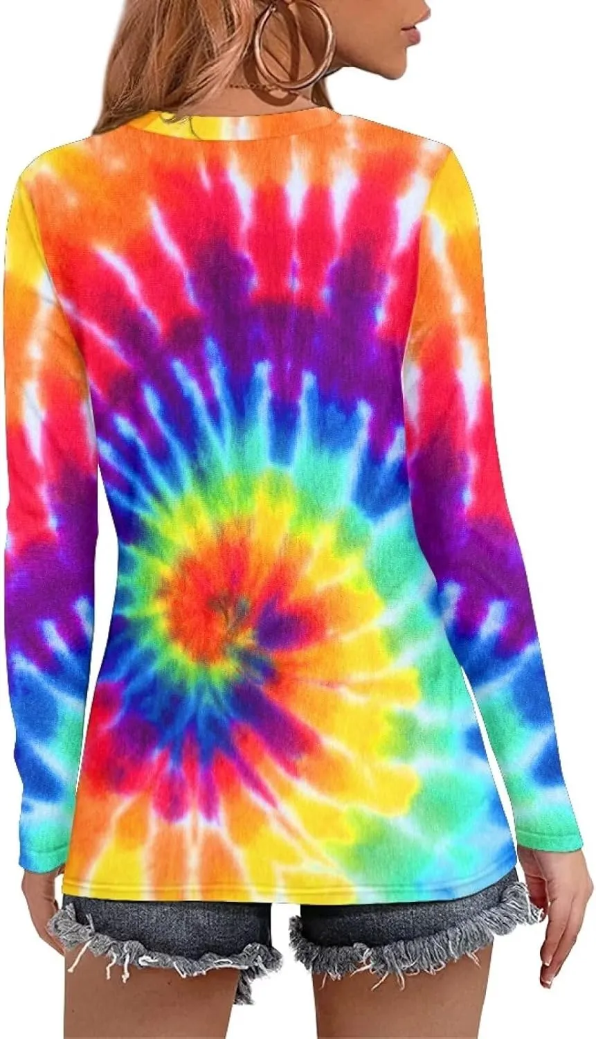 Women's Long Sleeve T-Shirt Workout Quick Dry Loose Tops Plus Size Outdoor Casual Sweatshirt