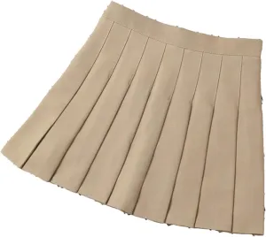Women's Mini Pleated Skirt High Waist A-Line Short Skater Athletic Tennis Skater Skirts Skort