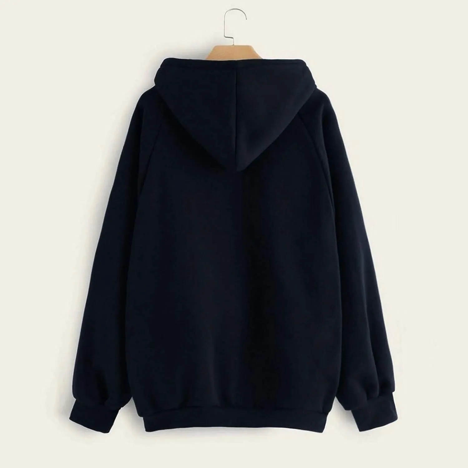 Womens Oversized Hoodies Basic Solid Sweatshirts 2024 Fall Fashion Outfits Drawstring Pullover Clothes with