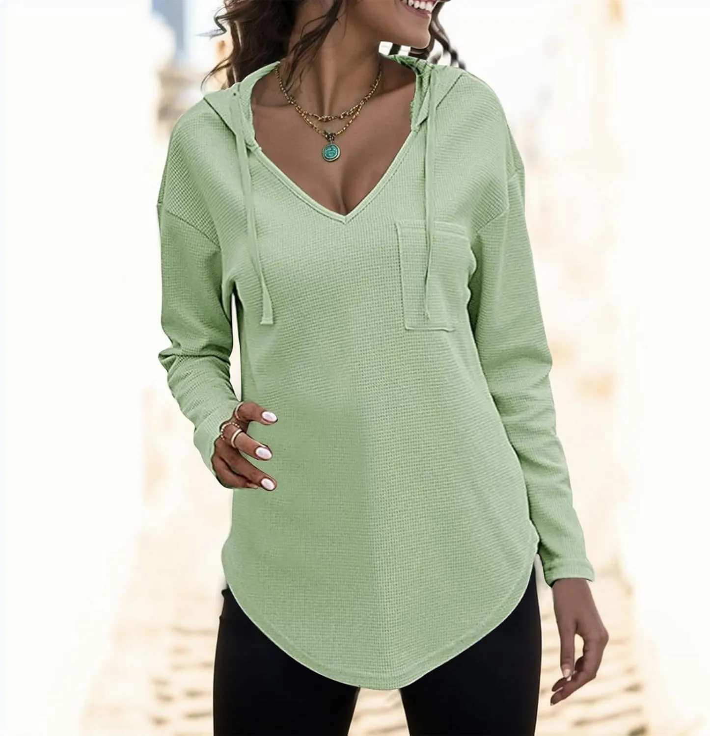 Womens Oversized Hoodies Long Sleeve Sweatshirt Casual Loose Hooded Pullover 2024 Fall Trendy Outfits Fashion