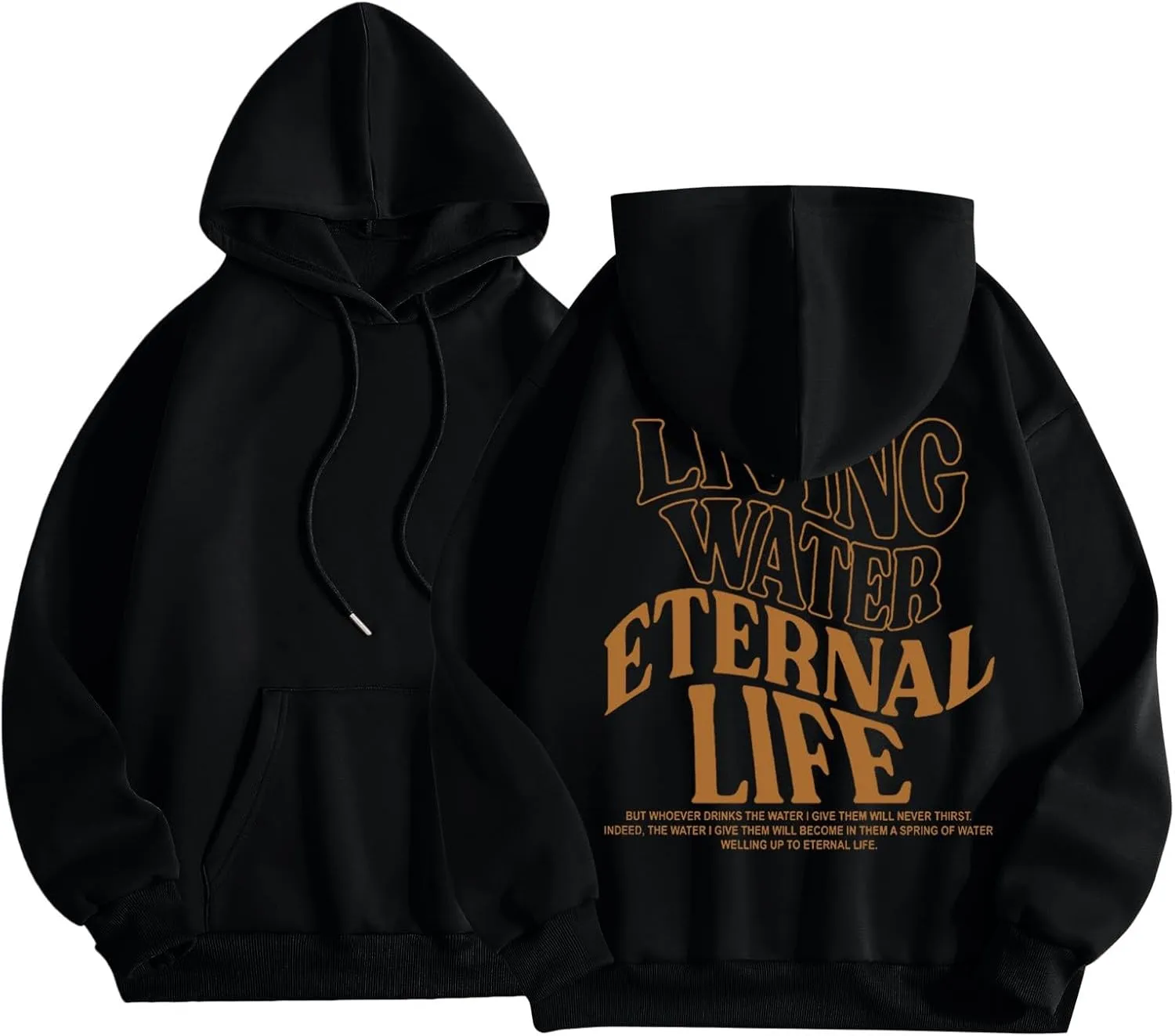 Womens Oversized Hoodies Long Sleeve Sweatshirt Letter Print Comfy Casual Loose Pullover with Pockets Clothes