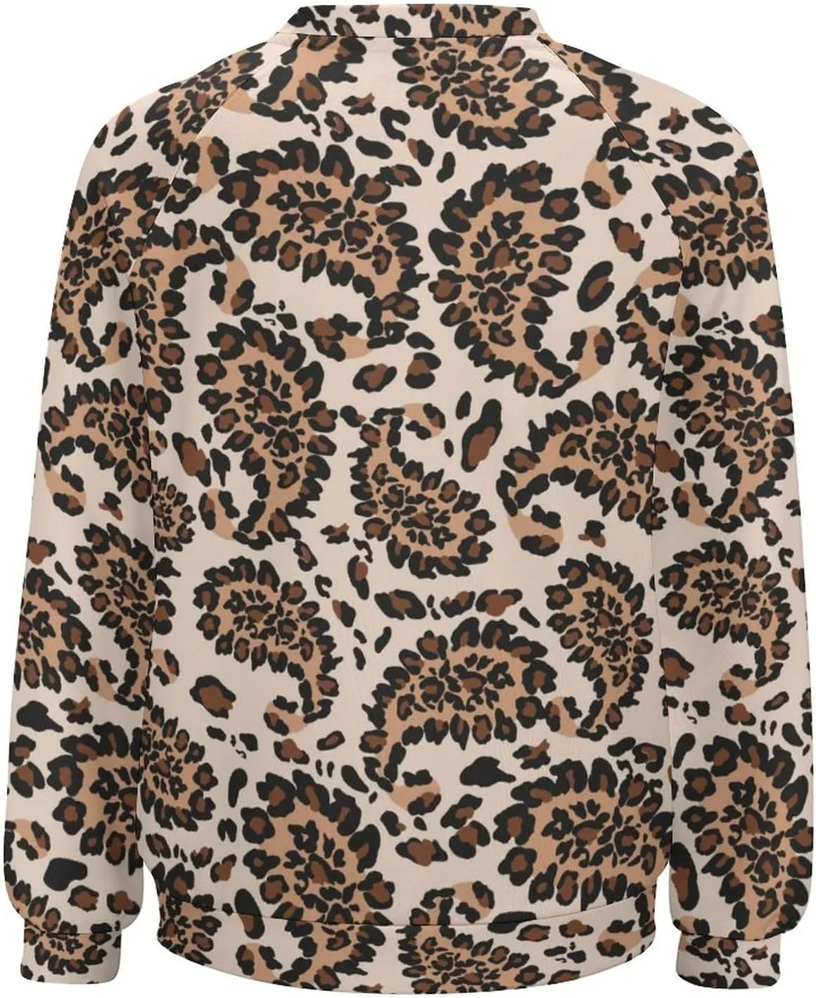 Womens Paisley Sweatshirt Oversized Loose Fit Novelty Graphic Crewneck Sweatshirts Casual Raglan Long Sleeve Tops Shirt