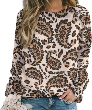 Womens Paisley Sweatshirt Oversized Loose Fit Novelty Graphic Crewneck Sweatshirts Casual Raglan Long Sleeve Tops Shirt