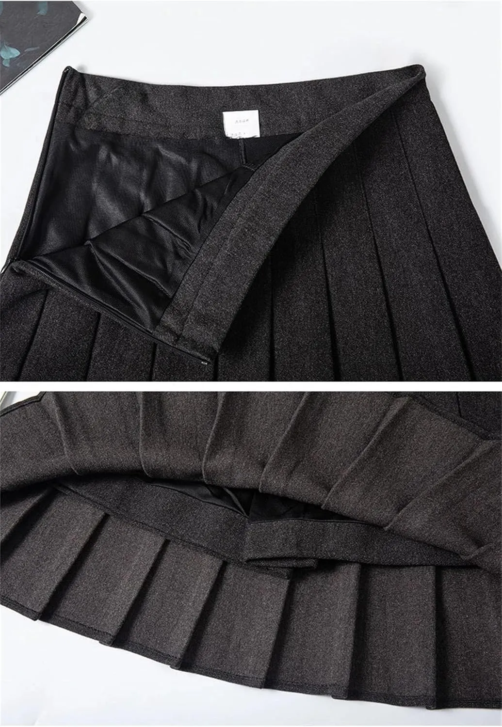 Womens Pleated Mini Skirt School Uniform High Waisted A-Line Skater Skirts Golf Skort