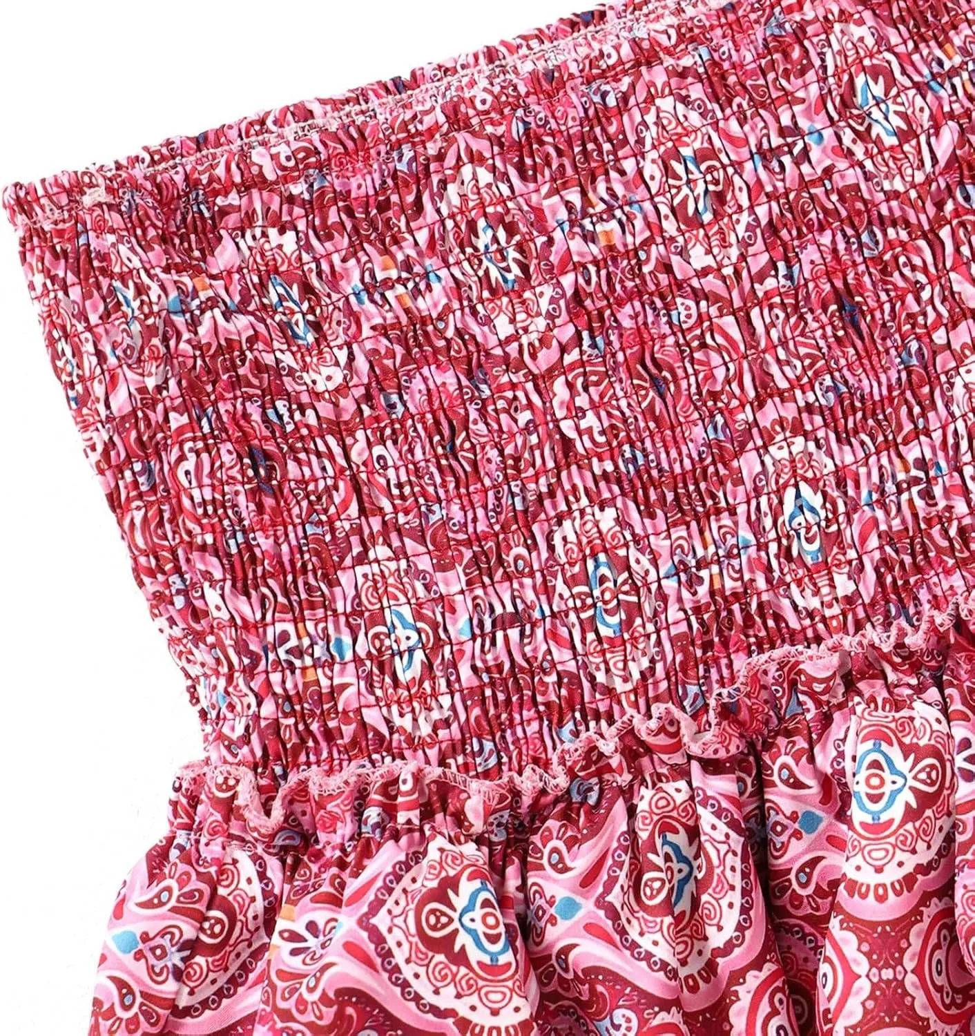 Womens Sexy Skirt Pleated Skirt Ruffle Printed Skirt Fashion Printed Pleated Lace Skirt Plus Size Midi Skirt