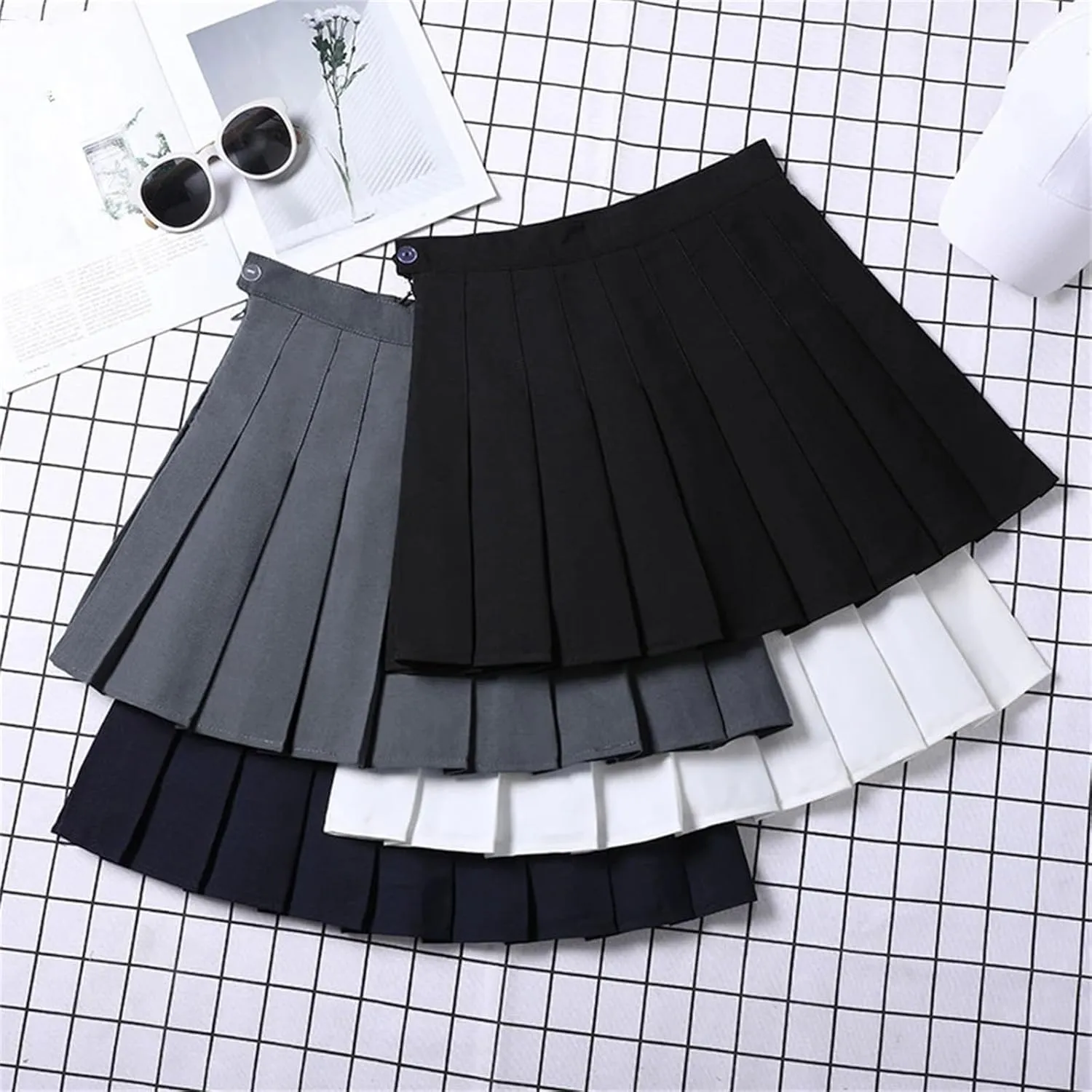 Women's Skirt Slim Fit High Waist Athletic Golf Short Sexy Mini Pleated Skirt for Summer