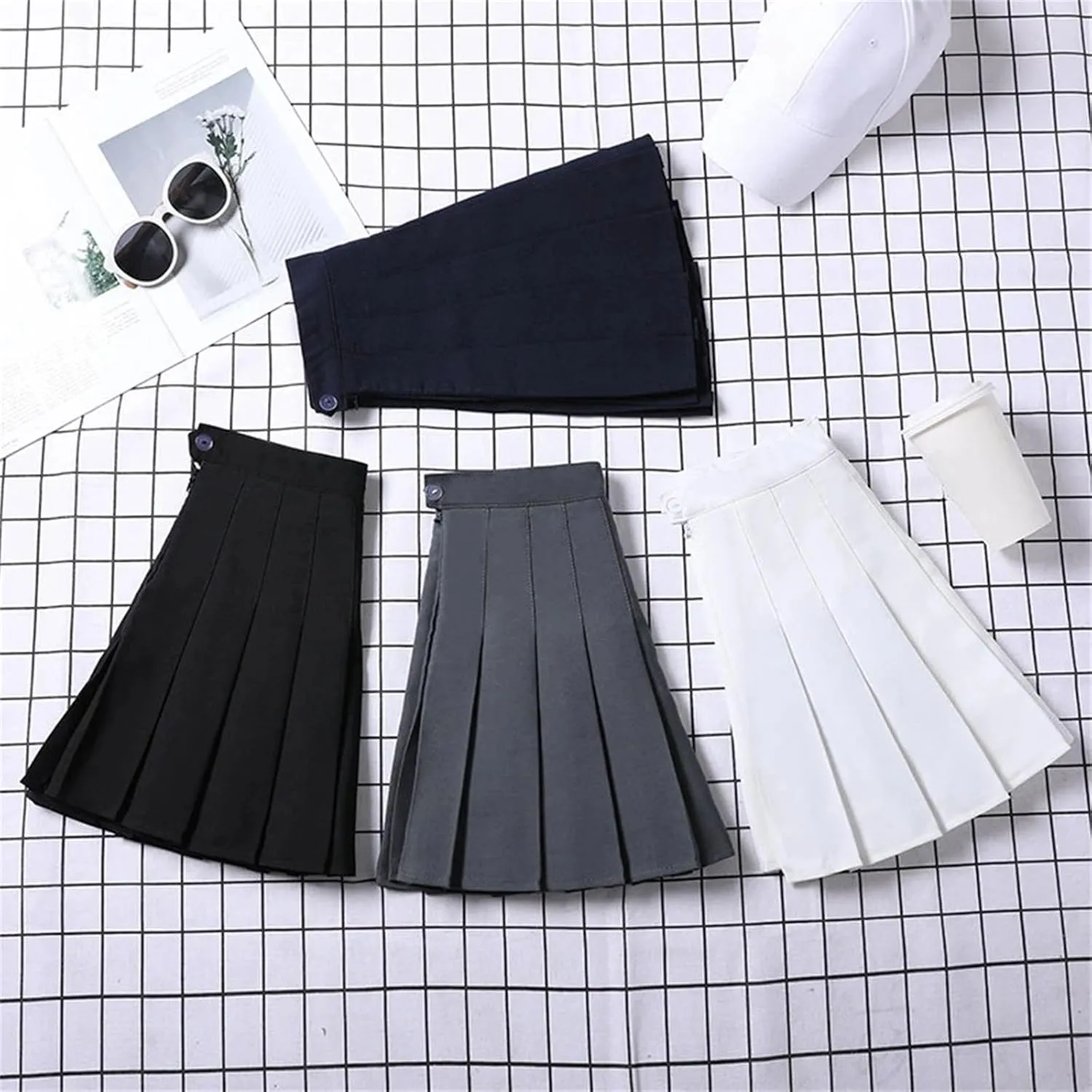 Women's Skirt Slim Fit High Waist Athletic Golf Short Sexy Mini Pleated Skirt for Summer