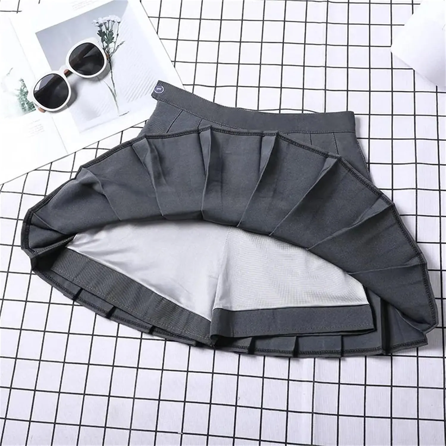 Women's Skirt Slim Fit High Waist Athletic Golf Short Sexy Mini Pleated Skirt for Summer