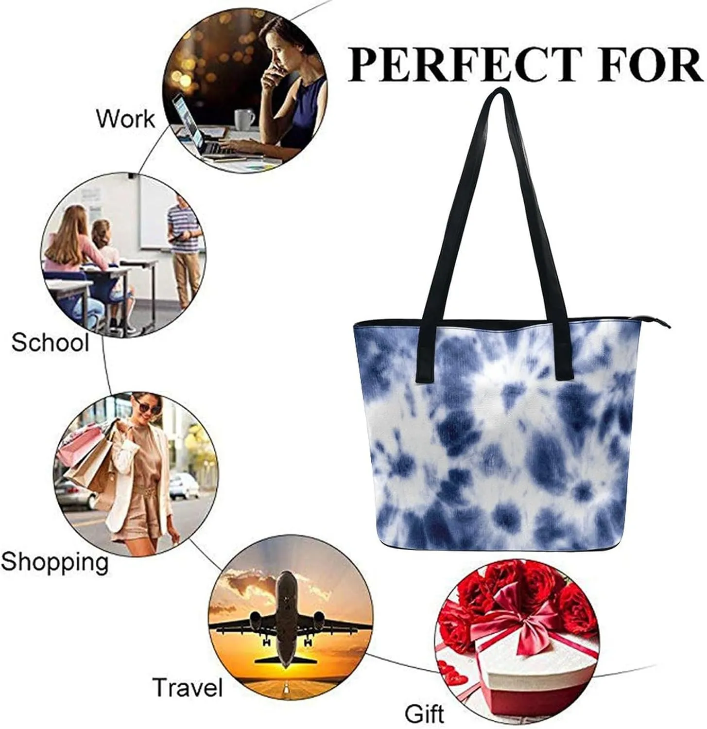 Women's Soft Leather Handbag Tote Purses Shoulder Bucket Bag