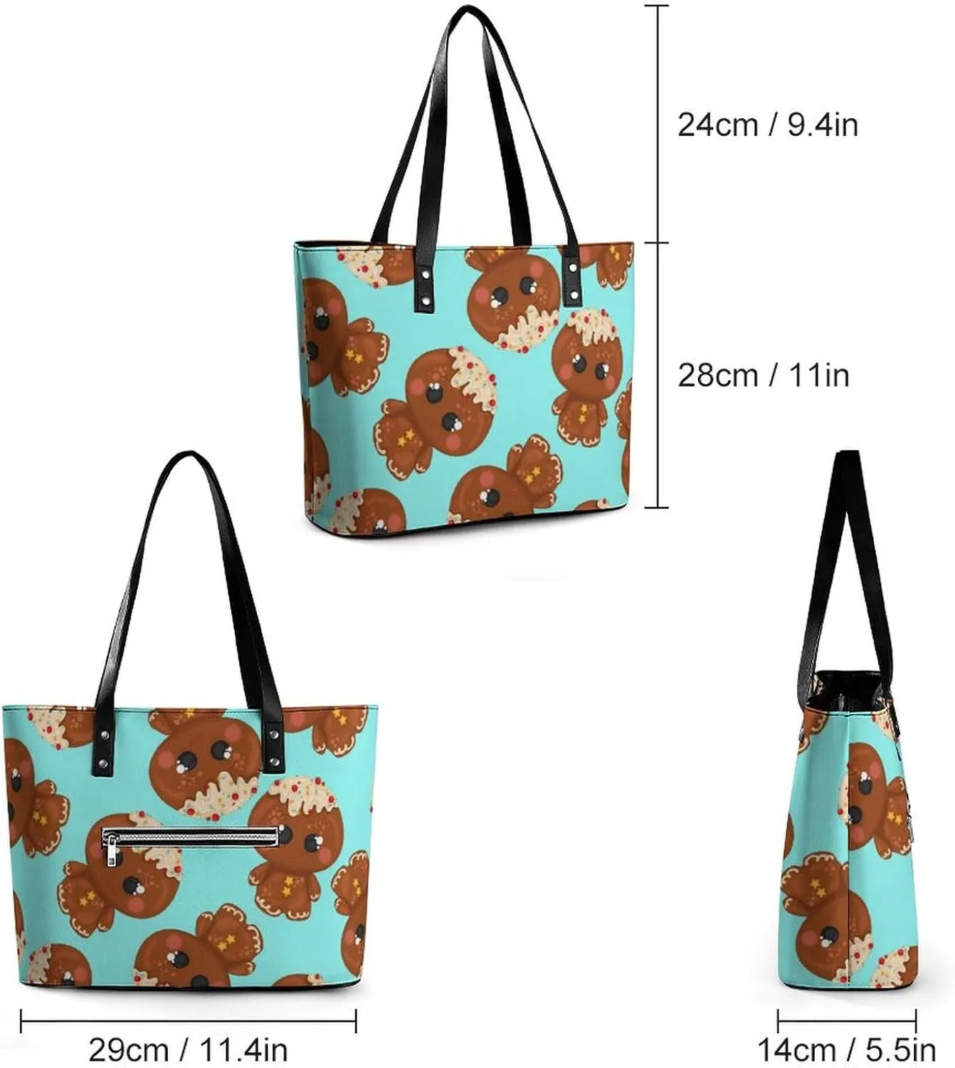Women's Soft Leather Handbag Tote Purses Shoulder Bucket Bag