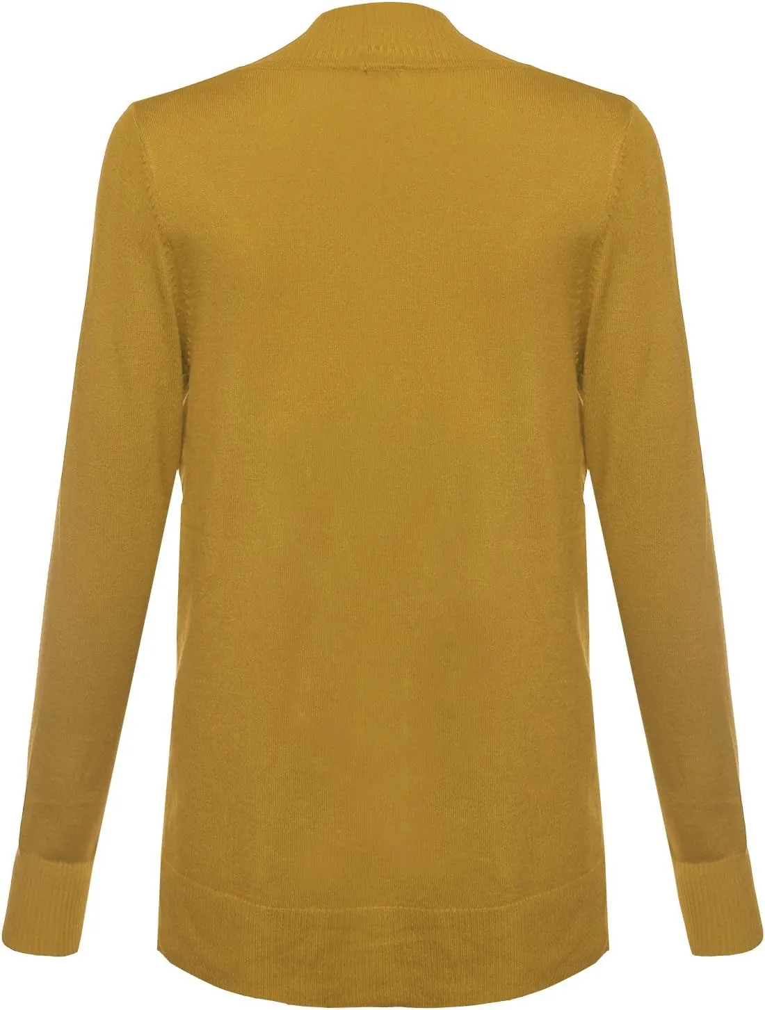 Women's Solid Soft Stretch Open Front Knit Cardigan