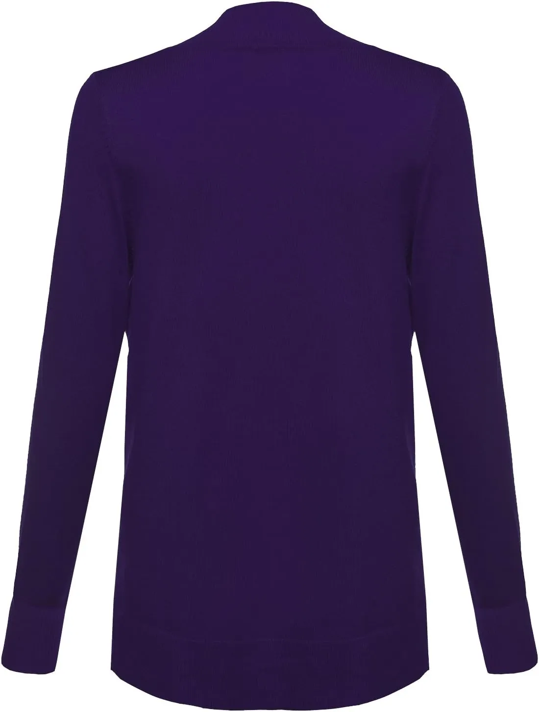 Women's Solid Soft Stretch Open Front Knit Cardigan