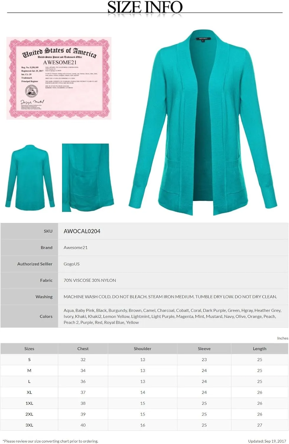 Women's Solid Soft Stretch Open Front Knit Cardigan