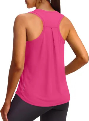 XIEERDUO Tank Top for Women Racerback Sleeveless Workout Tops Loose Fit Yoga Running Gym Shirts for Women